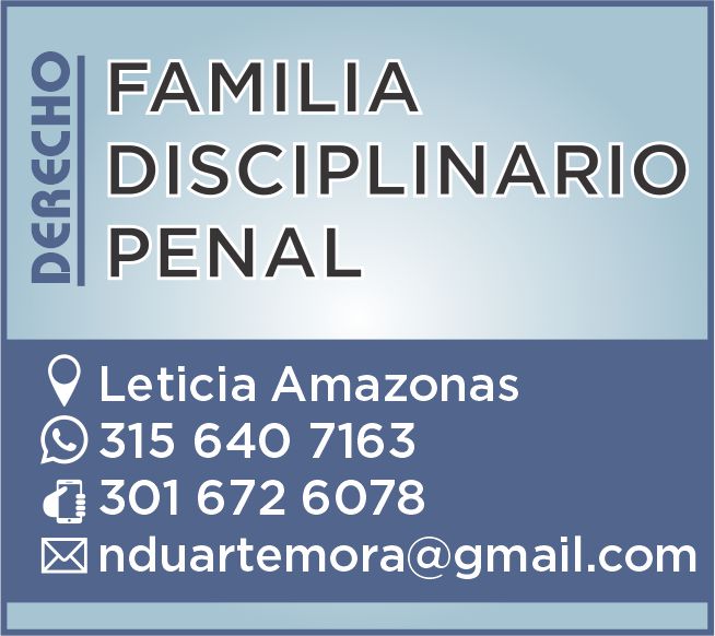 ABOGADOS LETICIA AMAZONAS DRA NERSA MAGALLY DUARTE MORA