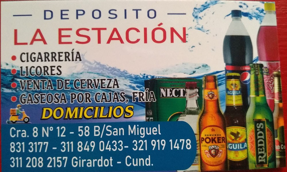 Depósito La Estación Girardot aviso