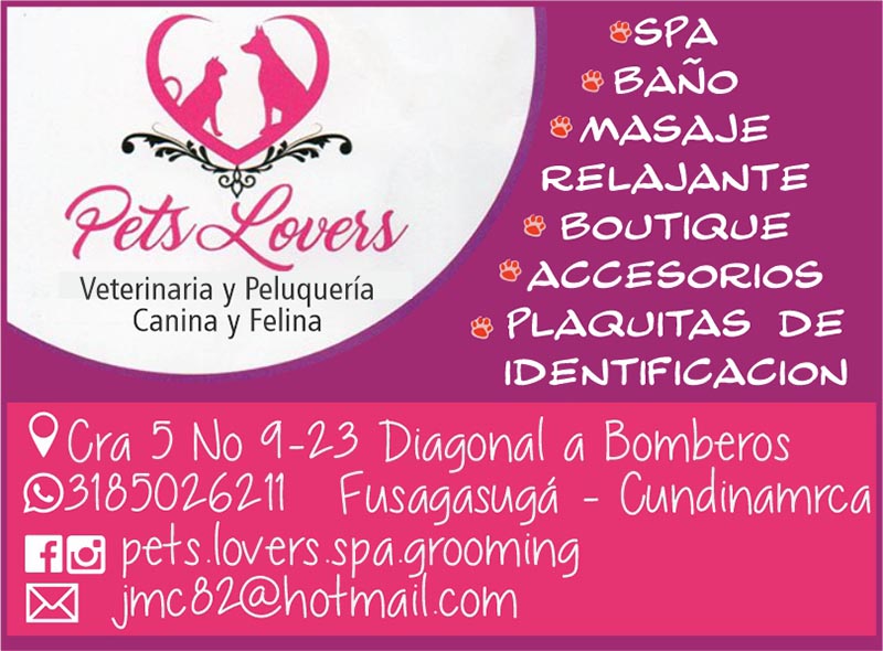 PETS LOVERS VETERINARIA Y PELUQUERIA CANINA Y FELINA