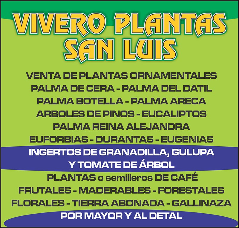 VIVERO PLANTAS SAN LUIS