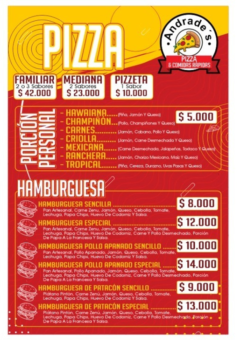 COMIDAS RAPIDAS ANDRADE´S