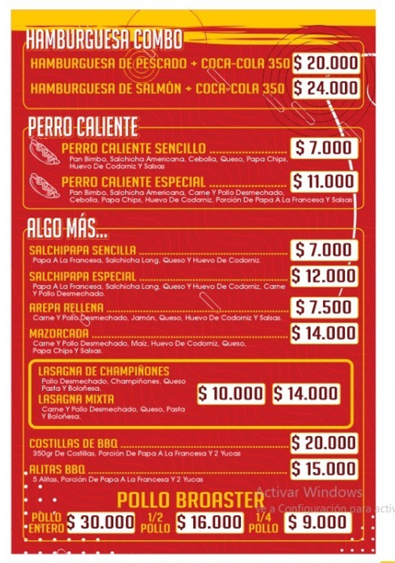 COMIDAS RAPIDAS ANDRADE´S