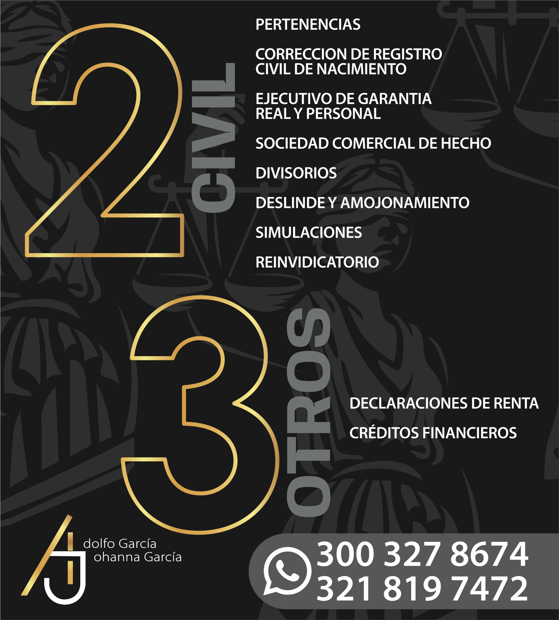 ADOLFO GARCIA │ JOHANA GARCIA ABOGADOS