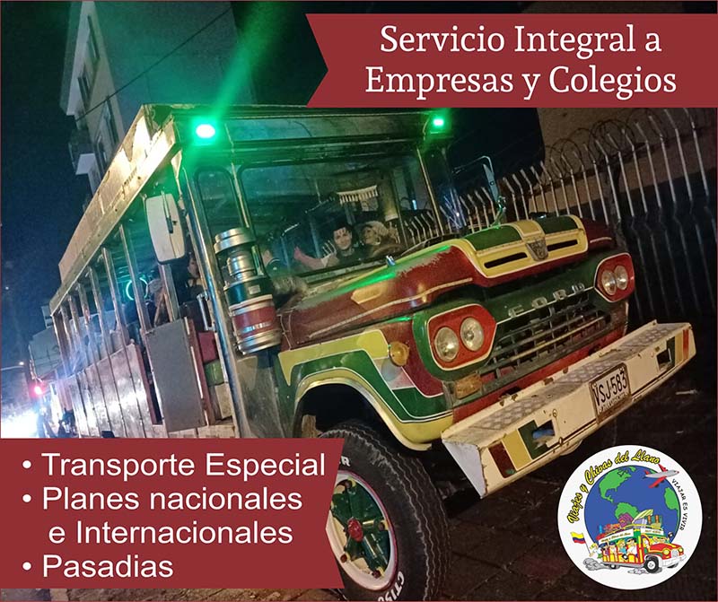 VIAJES Y CHIVAS DEL LLANO