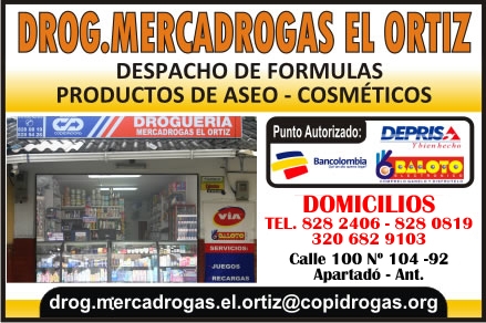 DROGERIA MERCADROGAS EL ORTIZ