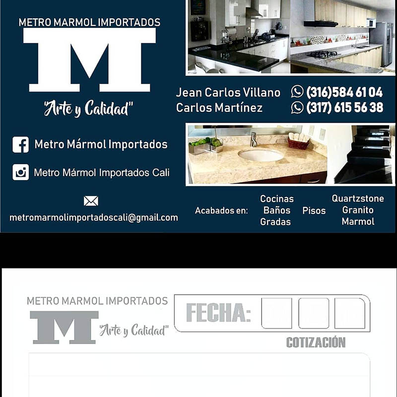 Metro Mármol Importados CALI