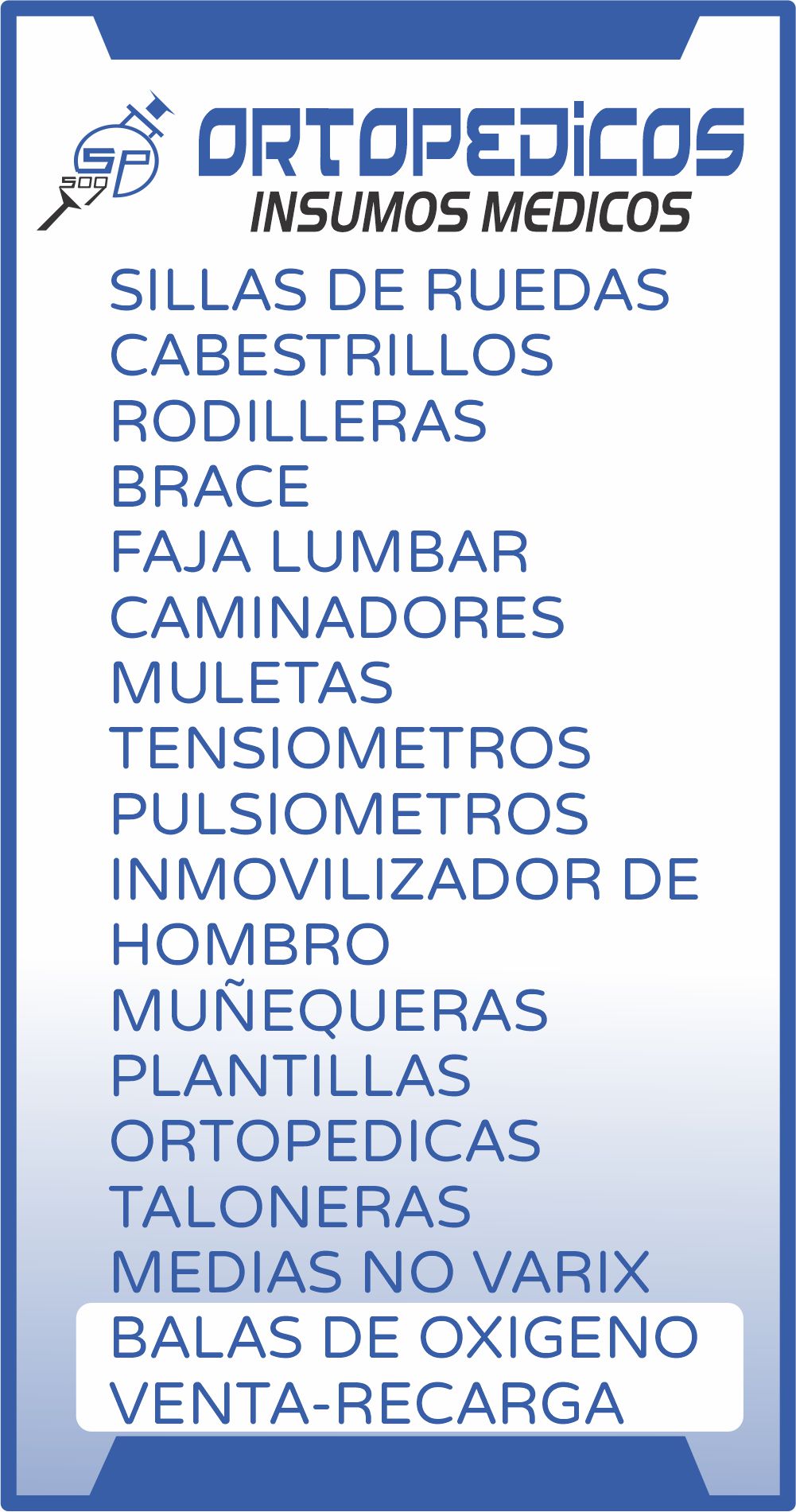 ORTOPÉDICOS INSUMOS MEDICOS SP