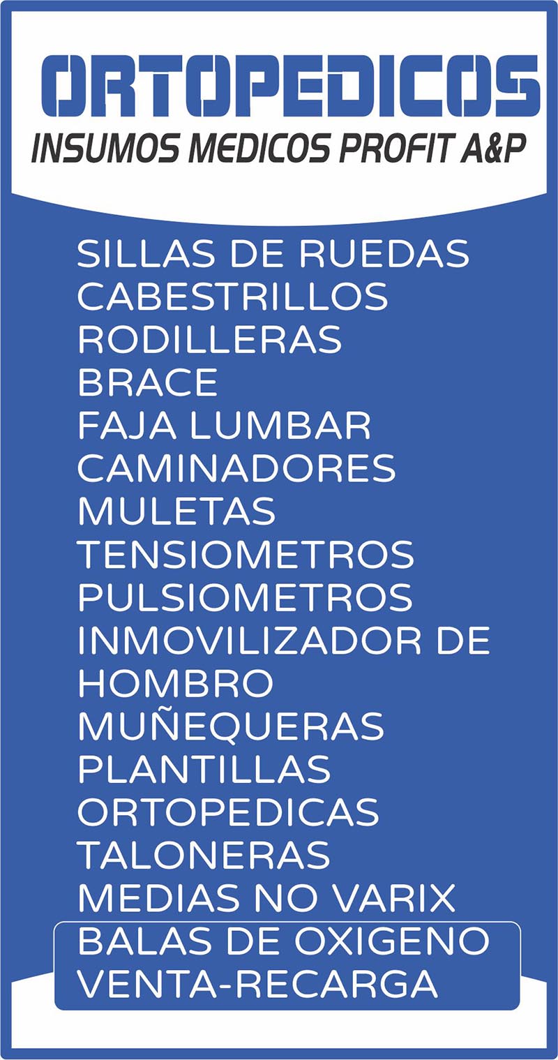 ORTOPEDICOS INSUMOS MEDICOS PROFIT A&P