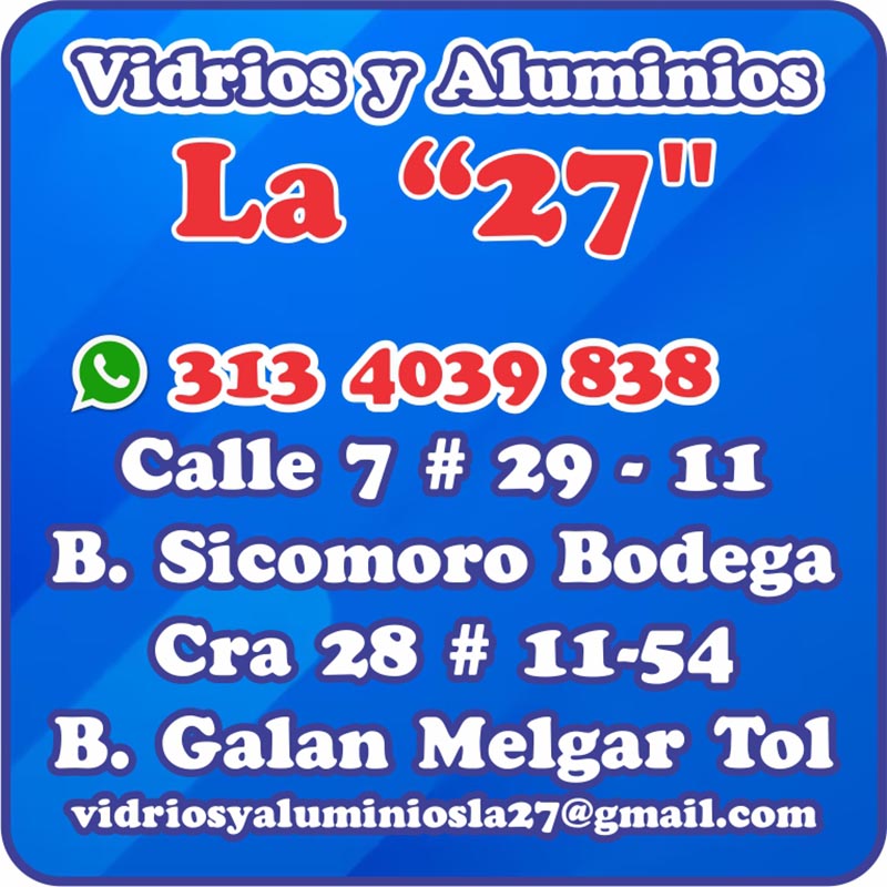 Vidrios y Aluminios La 27