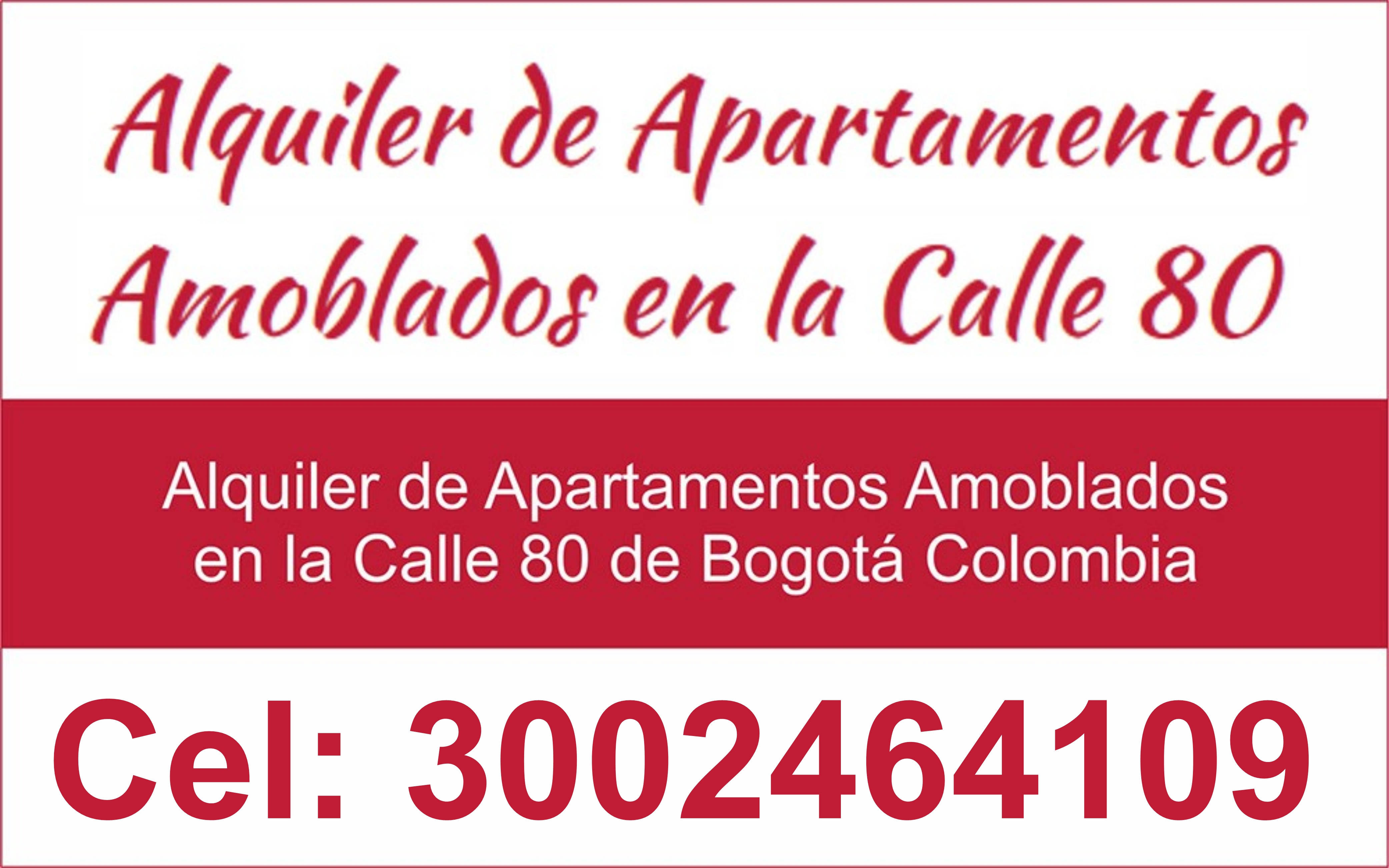 Alquiler de Apartamentos Amoblados en la Calle 80
