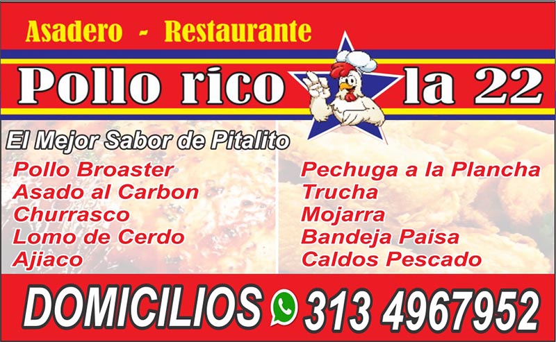 Asadero y Restaurante pollo rico la 22 
