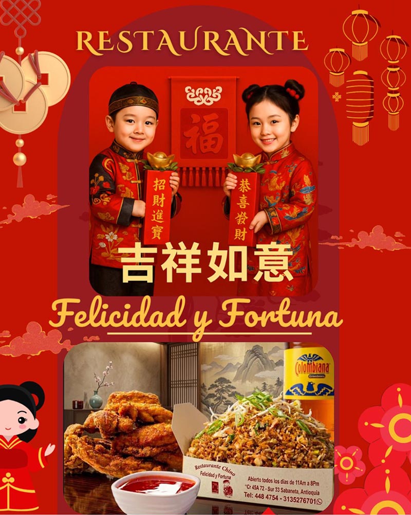 RESTAURANTE CHINO FELICIDAD Y FORTUNA