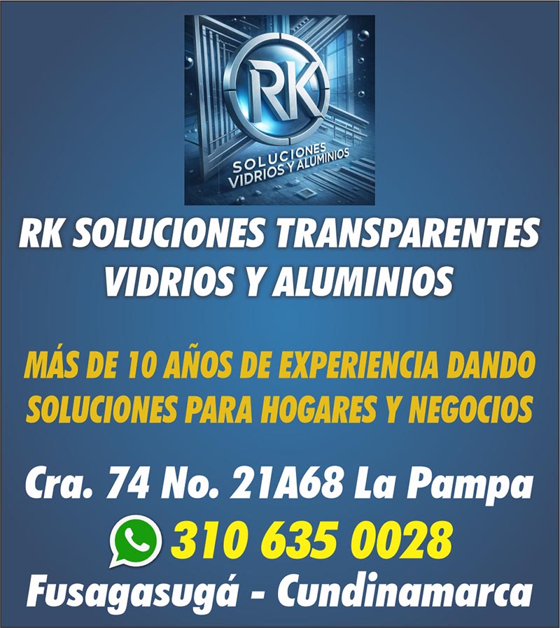 Rk soluciones trasparentes vidrios y aluminios