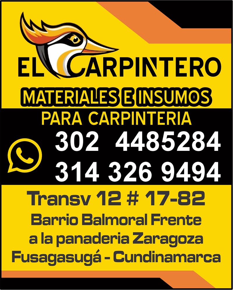 EL CARPINTERO (MATERIALES E INSUMOS PARA CARPINTERIA)