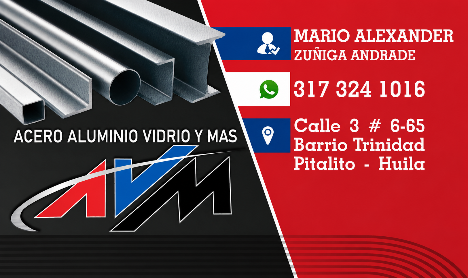 ACERO ALUMINIO VIDRIO Y MAS