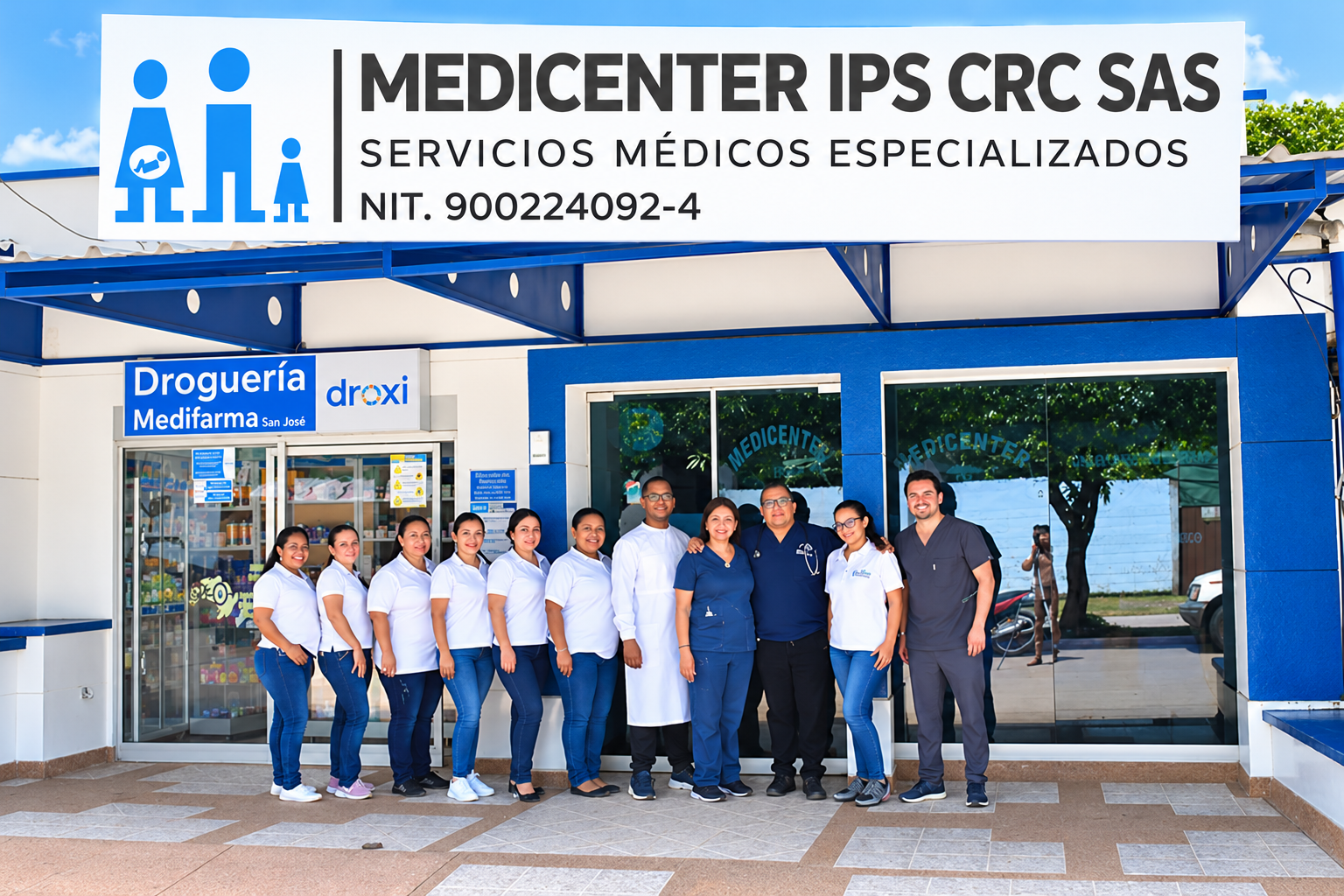 Equipo médico frente a Medicenter Ips CRC Sas