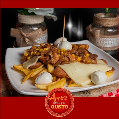 SALCHIPAPA - Arroz al gusto