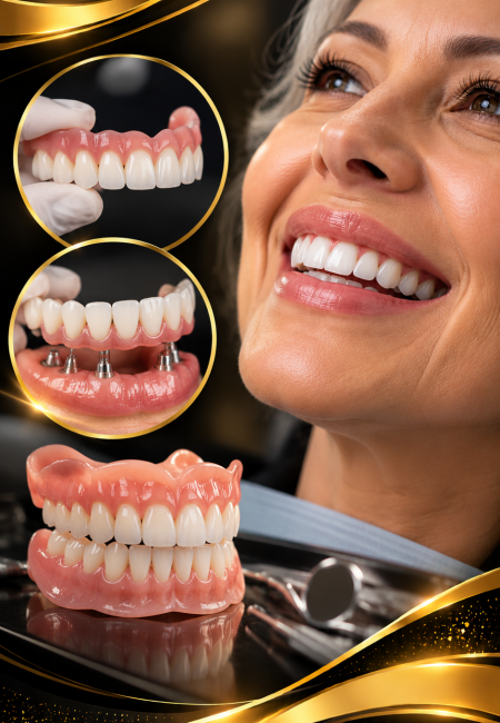 Sonrisa dorada, prótesis perfectas
