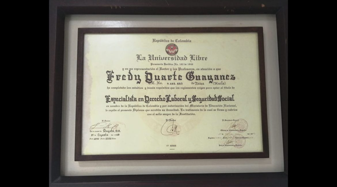 Fredy Duarte Guayanez Abogado