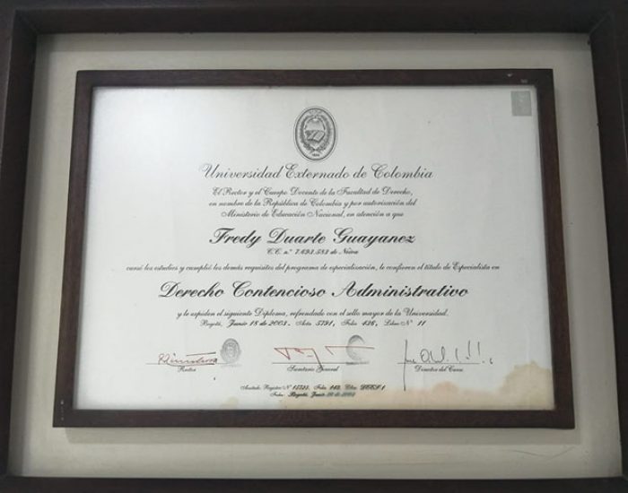 Fredy Duarte Guayanez Abogado