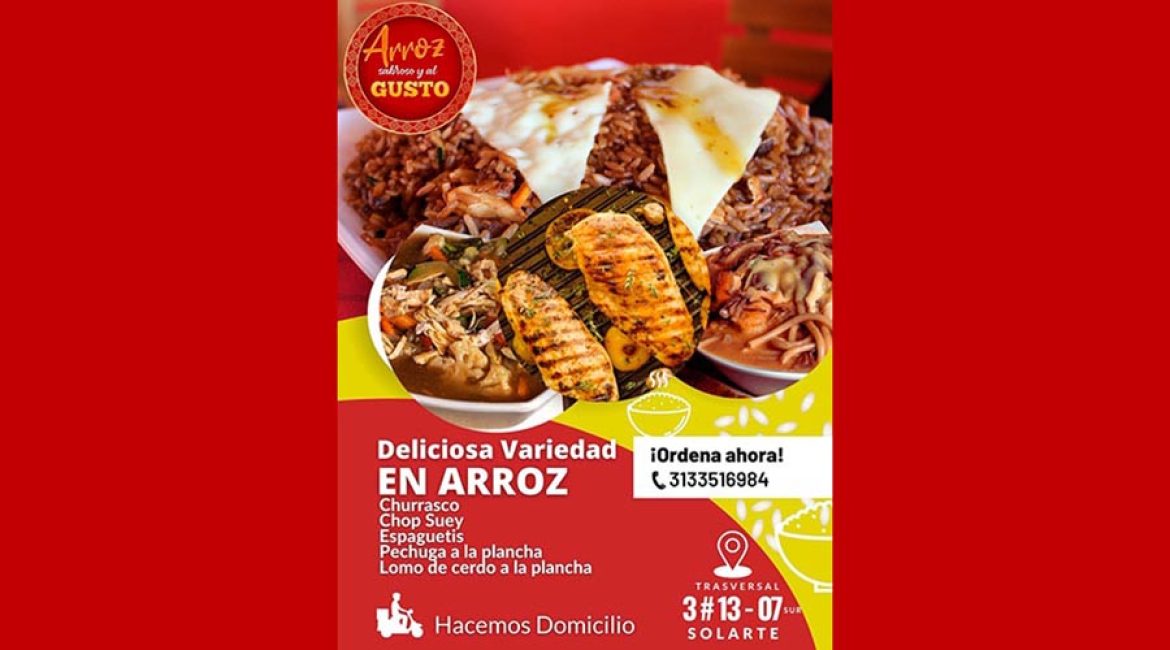 Arroz sabroso y al gusto pitalito