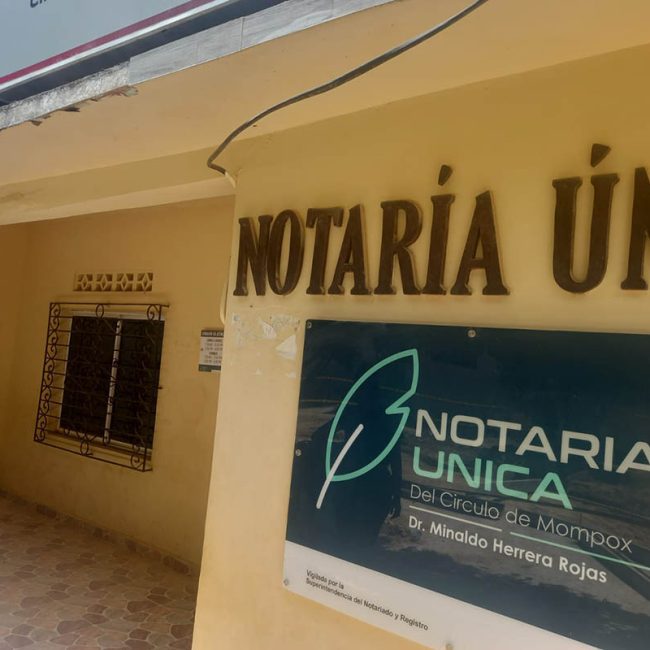 NOTARÍA ÚNICA Del Círculo de Mompox